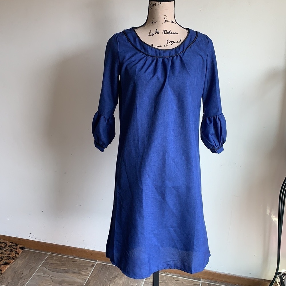 Hotouch Dress Royal Blue Sz S NWT - Picture 3 of 9